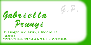 gabriella prunyi business card